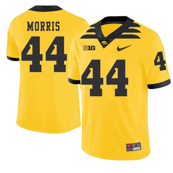 2019 Men #44 James Morris Iowa Hawkeyes College Football Alternate Jerseys Sale-Gold - Click Image to Close